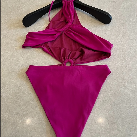 Agua Bendita Bloom Suki Solid One Piece Swimsuit Size L - Picture 11 of 15